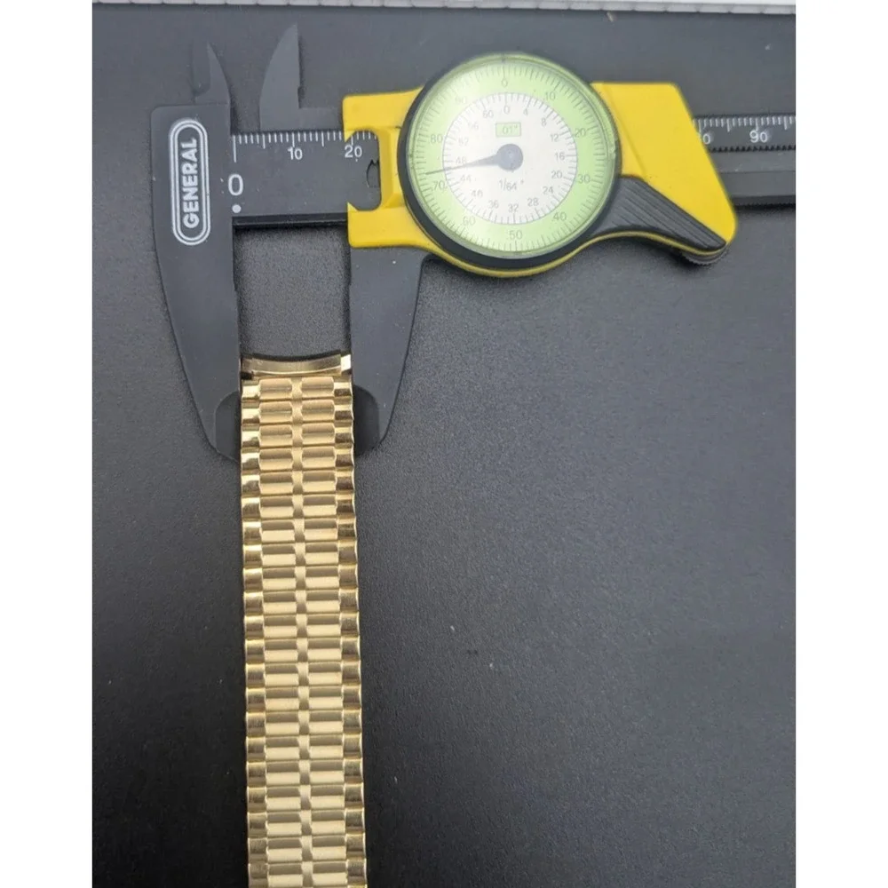 Speidel Gold Twist O Flex Stainless Steel Mens Watch Band